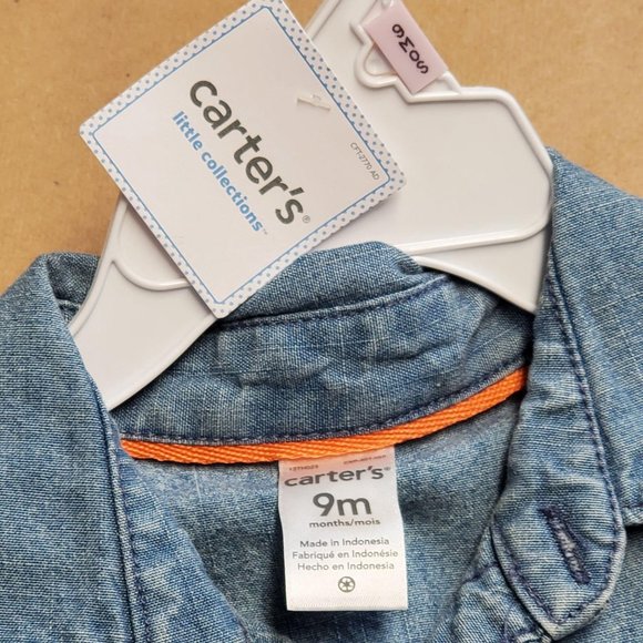 Carter's 2-Pc. Shirt & Shorts Set 9M Blue - Picture 12 of 15